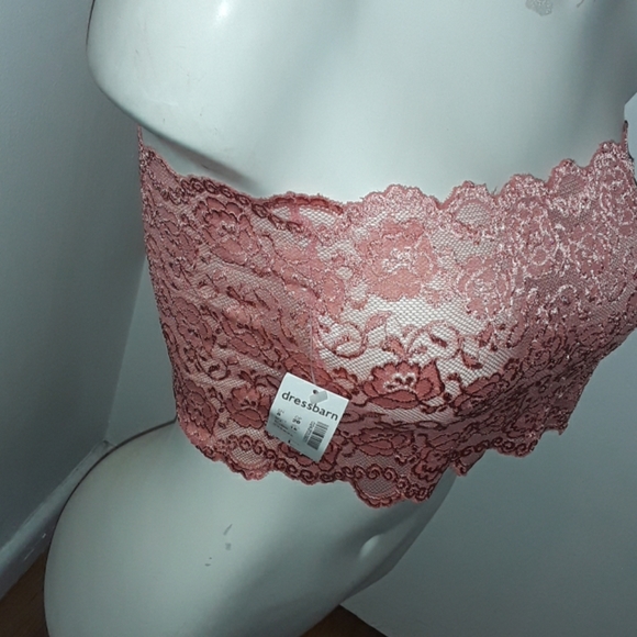 Dressbarn Coral Lace Bandeau NWT - Picture 4 of 5